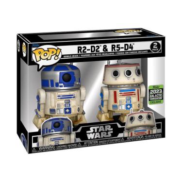 Imagem de Funko Pop! R2-D2 & R5-D4 2-Pack Convenção Exclusiva