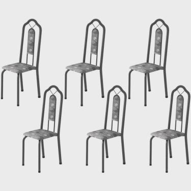 Imagem de Kit 6 Cadeiras Tubular Bianca Soma Móveis