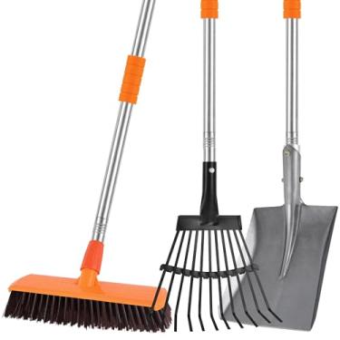 Imagem de Escova de limpeza de pá de cocô de galinha para cocô de galinheiro acessórios para limpeza