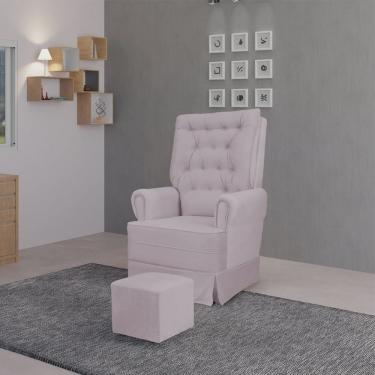 Imagem de Poltrona Amamentação com Balanço Eloa Rosa