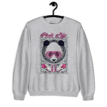 Imagem de Moletom Blusão Unissex Panda Pink Life-Unissex