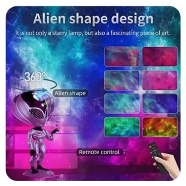 Imagem de Projetor Laser de Luz Alien Galáxia Nebulosa Com Controle - PG