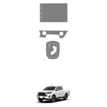 Imagem de Película PPF Console Central Ar Multimídia Hilux SR AT 24 25 - ULTIMAT