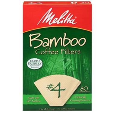 Imagem de Filtro de café Bamboo Brown No4 80PC por Melitta