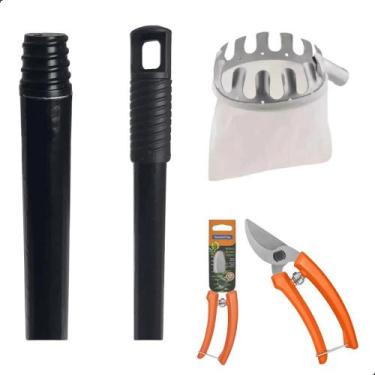 Imagem de Colhedor Frutas Tesoura Poda Tramontina Cabo Metal 1,20 metros - PREVE