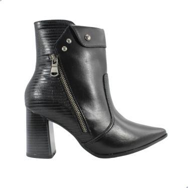 Imagem de Bota Ramarim  Cano Curto Preta