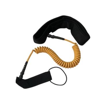 Imagem de menolana Surf Board Leash Surfing Leash Stay telescópica Stand Up Paddles Surfboard Rope para barco de borracha Shortboard, Amarelo