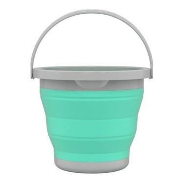 Imagem de Balde Retrátil 5 Litros Com Alça Silicone Super
