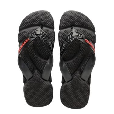 Imagem de Chinelo Havaianas Power 2.0 FC Preta, 39/40, Preto