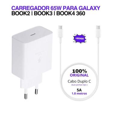 Imagem de Carregador Original Samsung 65w Galaxy Book2 Book3 Book4 360 Notebook 
