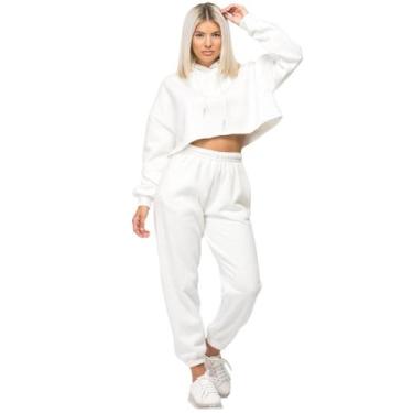 Imagem de conjuto cropped moleton feminino  conforto 100 algodao - GELPasso, Bra