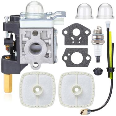 Imagem de HOODELL Kit de carburador SRM-210 GT-200R para reconstrução de carburadores ECHO SRM-230 HC-150 PE-200 PPF-210 PAS-230, com filtro de ar de lâmpada de primer de vela de ignição para comedor de ervas