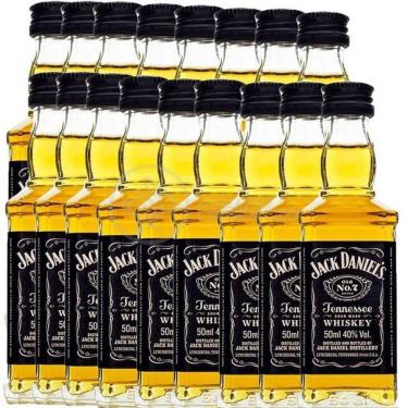 Imagem de Kit 17 Miniatura Whisky Uísque Jack Daniels Nº7 50Ml