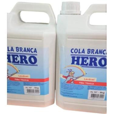 Imagem de Cola Branca Escolar Galão De 5 Kilos Marca Hero Atoxica - Lynx Produçõ