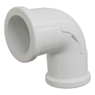 Imagem de Cotovelo para Eletroduto com Tampa Vigia em PVC sem Rosca Branco 1"" -