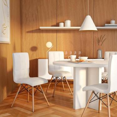 Imagem de Conjunto com 2 Cadeiras Fion Eiffel Branco - Mobly