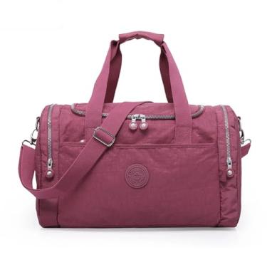 Imagem de Bolsa Mala Esportiva Transversal Fitness Academia Mala Impermeável Grande Tênis Treino Piscina Praia Clube Prática De Esportes C/Alça Transversal Dia a Dia (Rosa)