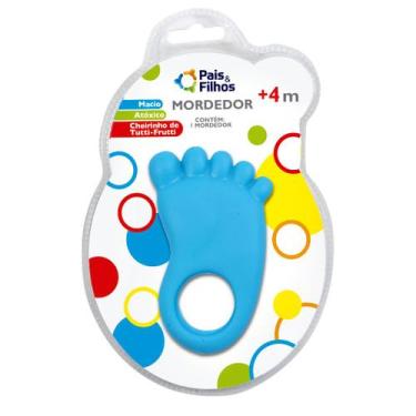 Imagem de Mordedor Pais e Filhos Pézinho - Azul Bebê