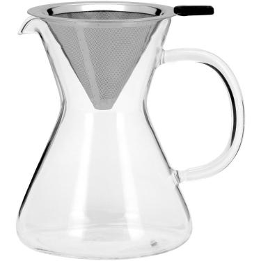 Imagem de Kanne Cafeteira Com Filtro 17X16X12Cm 600Ml Borosilicato Transp