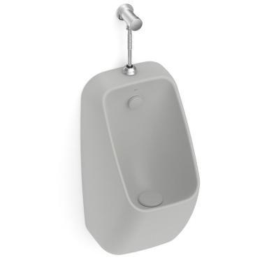 Imagem de Mictório Rimless Com Entrada Superior Proton Square Roca Stone