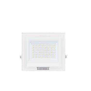 Imagem de Refletor Tr Led 50w Slim Branco - Taschibra 3000k (amarela)
