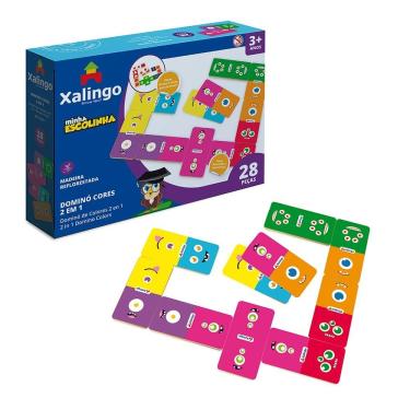 Imagem de Dominó Cores 2 Em 1 Minha Escolinha Dominó Cores 2 Em 1 Minha Escolinha