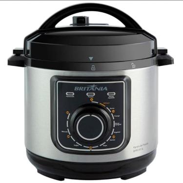 Imagem de Panela Elétrica De Pressão Bpp01pi 3l Britânia Inox Com Preto 110v