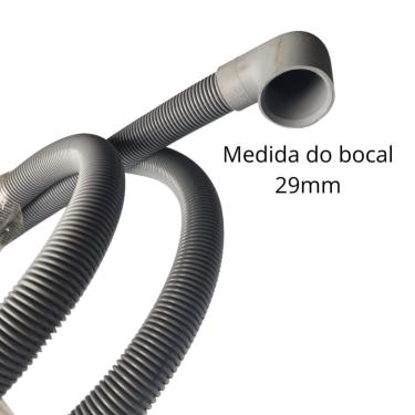 Imagem de Mangueira Saída Bocal Curvo 29mm Lavadora Electrolux Consul Brastemp