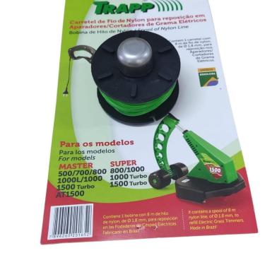 Imagem de Carretel Fio De Nylon Cortador De Grama Trapp At1500