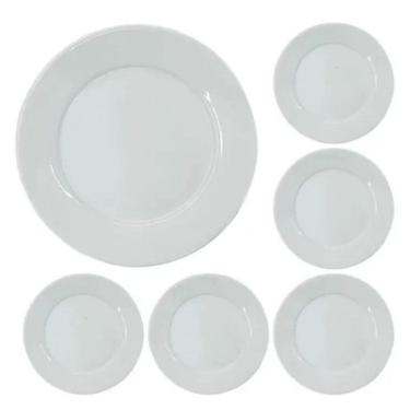 Imagem de Conjunto 4 Pratos Rasos Porcelana 24,5cm Bar Hotel Germer