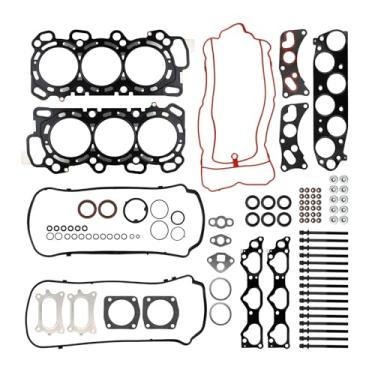 Imagem de INGKAN Juntas de cabeça de cilindro de motor 3,5L com kit de parafusos serve para Acura RDX/TL/TSX, Honda Accord/Crosstour/Odyssey/Pilot/Ridgeline 08-17 3.5L V6 OE HS26509PT ES71329-1