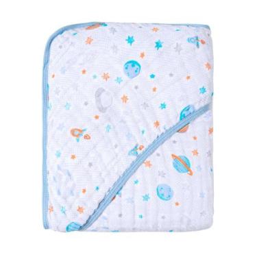 Imagem de Toalha Bebê com Forro Fralda Alta Absorção com Capuz - KARINHO, 1937-1