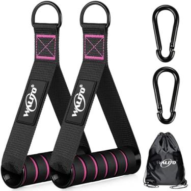 Imagem de WALITO Alças de exercício, acessórios de máquina de cabo de substituição para equipamentos de ginástica em casa, sistema de polia, pilates, faixas de resistência, treinador de força, alças de treino