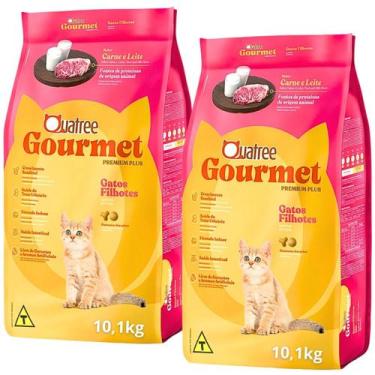 Imagem de Combo 2 Ração Seca Quatree Gourmet Gatos Filhotes - 10,1Kg