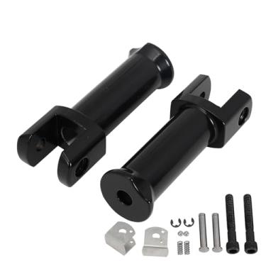 Imagem de GIDIBII Suportes Para Pedais, Apoio De Pés Do Passageiro Compatíveis Com Harley Softail Deluxe Fat Boy Heritage Sport Glide Slim Street Bob Breakout Low Rider Modelos 2018-2023 (Preto)
