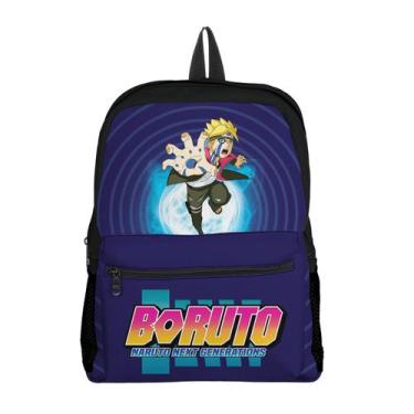 Imagem de Mochila com Bolso Infantil Avulsa Menino Boruto - Use Thuco