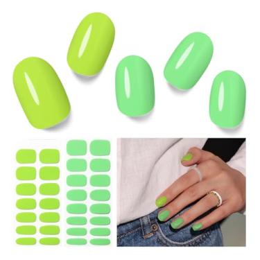 Imagem de Nelikoo Tiras De Gel Semi-Curadas Para Unhas - 30 Unidades Adesivos Mola Luz Uv, Longa Duração, Com Qualidade Salão, Duração 2 Semanas, Manicure Faça Você Mesmo Fácil Lush Lime