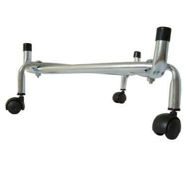 Imagem de Suporte para BotijãO de GáS Ou Vaso com Rodinha em AçO de Carbono Zincado