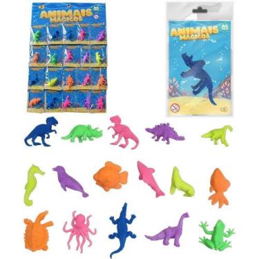 Imagem de Kit Animal Cresce Na Agua Animais Magicos Com 20 Pecas - Ark Brasil