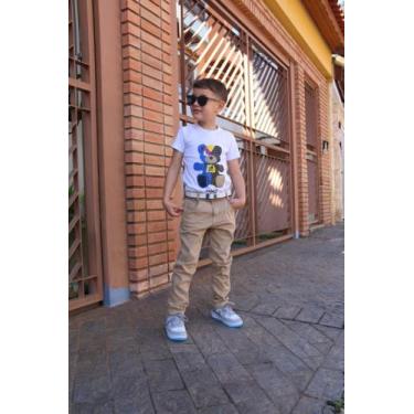 Imagem de Calça jeans sarja Infantil Juvenil Masculino Menino  do 1 ao 16 - theo