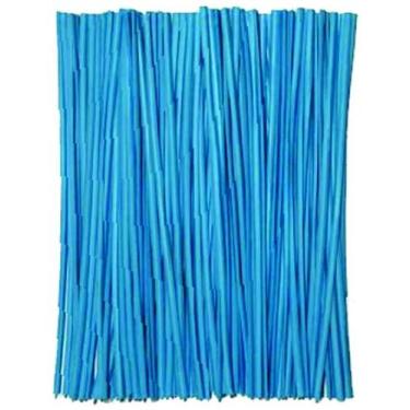 Imagem de 100 Fecho Lacre Arame Araminho Amarrilho Colorido - AAZ, Azul