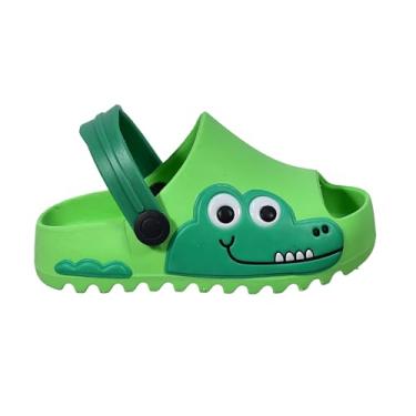 Imagem de Chinelo Nuvem Infantil Confortável Antiderrapante Premium (Verde, BR, Criança de 1 a 3 anos, Faixa Numérico, M, 25, 26)