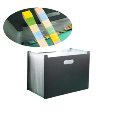 Imagem de Pasta com 12 divisórias organizadora de documentos sanfonada - JN ECOM