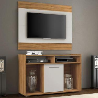 Imagem de Rack com Painel para TV Até 43 Polegadas Show Freijó Trend/Off White -