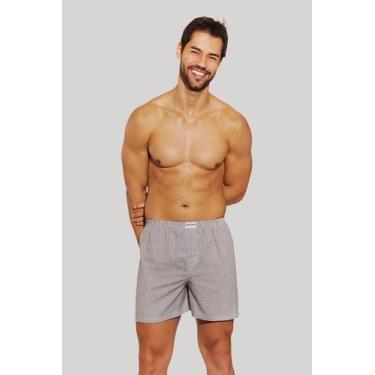 Imagem de Cueca Samba Canção Presidente B218 100% Algodão. (A Unidade), GG, Azul