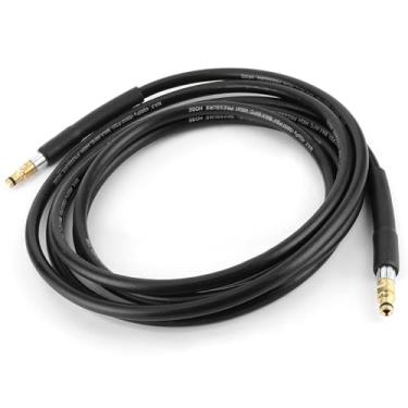 Imagem de WALFRONT PRODUÇÃO DE PROVEDÊNCIA DE REVISÃO DE PROVEMINAÇÃO PRIMEIRA MANEIRA MÁQUINA DE MANEIRA DE LONGO K2 K4 K5, Adequado para Aplicações DE água Fria, 5800PSI Black, 1 X Mangueira DE Limpeza do