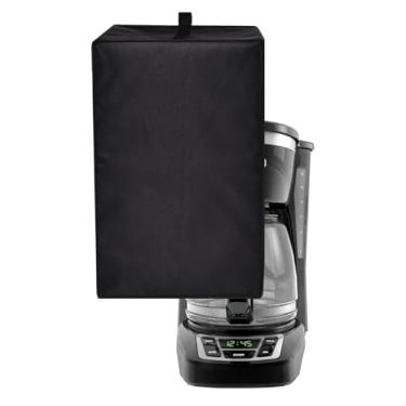 Imagem de AF-WAN Capa À Prova De Poeira Para Cafeteira, Compatível Com Black+Decker Cm1160/Keurig K-Supreme/K-Compact/Máquina Café Expresso Gevi Gecme403La-U/Mr. Em5000/Cafeteira Ss-10P1 Etc. (Preta)