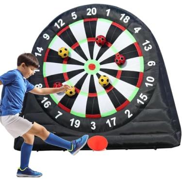 Imagem de Tabuleiro De Dardos De Futebol Inflável Ao Ar Livre, Contém 8 Pcs Bolas De Futebol & Soprador Para Jogo De Esporte De Dardo Ic