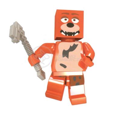 Imagem de Brinquedo Boneco Bloco De Montar Five Nights At Freddy´s Fnaf Compatível Com Lego - Foxy