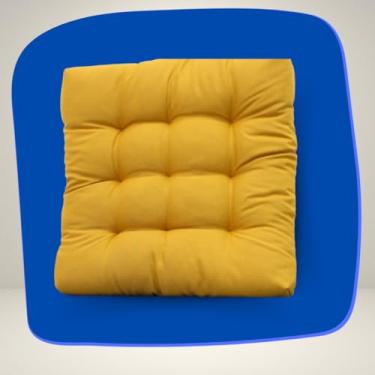 Imagem de Almofada para Cadeira Assento Poltrona 60x60cm Decorativa(MOSTARDA)
